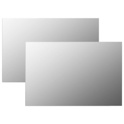 VIDAXL Wall Mirrors 2 PCs 23.6"x15.7" Rectangular Glass