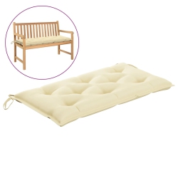 VIDAXL Garden Bench Cushion Cream 39.4X19.7"x2.8" Fabric" In White