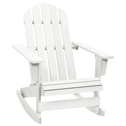 VIDAXL Patio Rocking Chair Wood In White