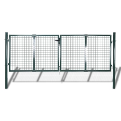 VIDAXL Garden Mesh Gate Fence Door Wall Grille 113.8" X 29.5" / 120.5" X 49.2
