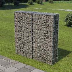 VIDAXL Gabion Wall With Covers Galvanized Steel 39.4"x7.87"x39.4