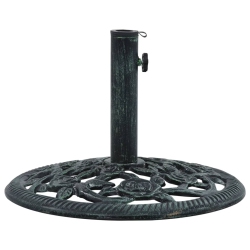 VIDAXL Umbrella Base 19.8 Lbs 15.7" Cast Iron In Green