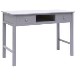 VIDAXL Writing Desk 43.3"x17.7"x29.9" Wood In Gray