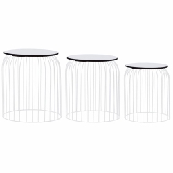 VIDAXL Coffee Tables 3 PCs In White