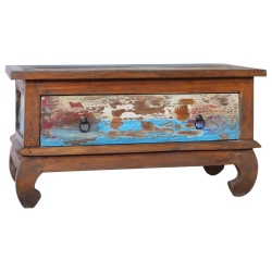 VIDAXL Coffee Table 31.5"x19.7"x15.7" Reclaimed Teak Wood