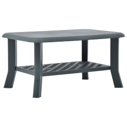 VIDAXL Coffee Table 35.4"x23.6"x18.1" Plastic In Green