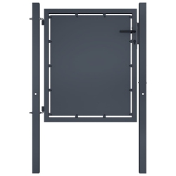 VIDAXL Garden Gate Steel 39.4"x39.4" Anthracite