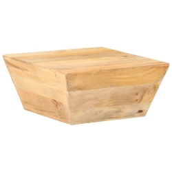 VIDAXL Coffee Table V-Shape 26"x26"x11.8" Solid Wood In Mango