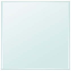 VIDAXL Table Top Tempered Glass Square 31.5"x31.5