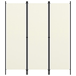 VIDAXL 3-Panel Room Divider Cream 59.1"x70.9" In White