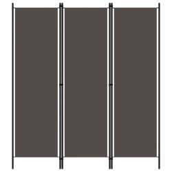 VIDAXL 3-Panel Room Divider Anthracite 59.1"x70.9