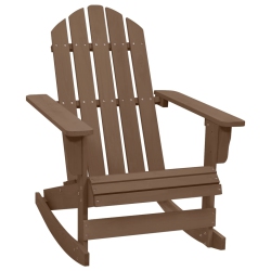 VIDAXL Patio Rocking Chair Wood In Brown