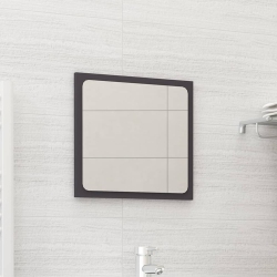 VIDAXL Bathroom Mirror 15.7"x0.6"x14.6" Chipboard In Gray