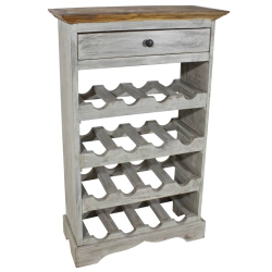 VIDAXL Wine Rack Solid Reclaimed Wood 21.7"x9.1"x33.5