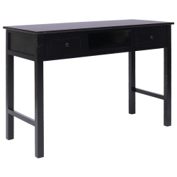 VIDAXL Writing Desk 43.3"x17.7"x29.9" Wood In Black