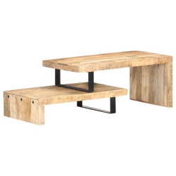 VIDAXL 2 Piece Coffee Table Set Solid Wood In Mango