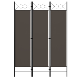 VIDAXL 3-Panel Room Divider Anthracite 47.2"x70.9