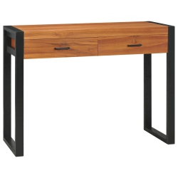 VIDAXL Desk With 2 Drawers 39.4"x15.7"x29.5" Recycled Teak Wood