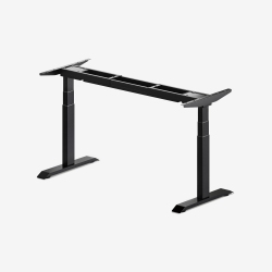 BUROTIC - Aspire Electric Height Adjustable Standing Desk Frame With Dual-Motor, Memory Preset & 3-Stages (Black)