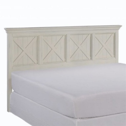HOMESTYLES Seaside Lodge Wood King Headboard In Off In White