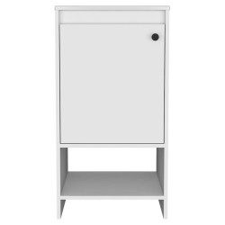 ATLIN DESIGNS Modern Metal Free Standing Vanity Cabinet In In White