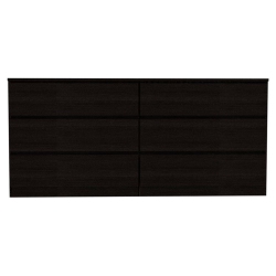 ATLIN DESIGNS Modern 6-Drawer Wood Bedroom Double Dresser In In Black