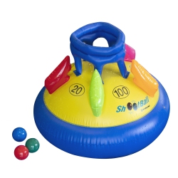 SWIM CENTRAL 28" Inflatable Multi-Port Shoot Point Ball Floating Pool Game