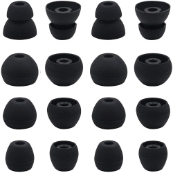 ALBERTATECH Replacement Ear Tips for Powerbeats Pro Headphone, 8 Pairs S M L D 4 Sizes Soft Silicone Earbud Tips, Fit