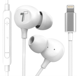 ALBERTATECH Iphone 11/12/13 Pro Max Earphones (Apple Mfi Certified) In Ear Wired Lightning Earbuds With Mic (V60) (for Iphone