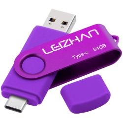 ALBERTATECH USB 3.0 64GB Type-C USB Flash Drive, USB C Phone Picture Stick for Samsung Galaxy S10, S9, Note 9, S8, S8 Plus