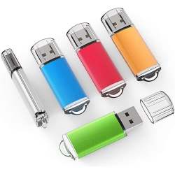 ALBERTATECH 16GB USB Flash Drive 5 Pack Memory Stick Thumb Drives USB 2.0 Pen Drive for Fold Digital Data Storage