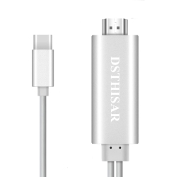 ALBERTATECH USB C to HDMI(4K30Hz), USB Type C to HDMI Cable 6Ft Thunderbolt 3 Compatible for Macbook Pro, Macbook, Pixelbook, Dell