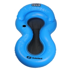 SWIM CENTRAL 61-Inch Inflatable Chill Swimming Pool Floating Lounge Chair In Blue