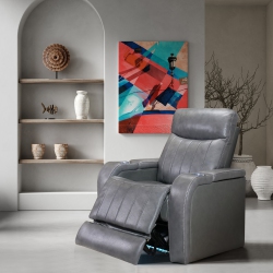 VALENCIA SEATING Glasgow Home Theater Seating | Premium Top Grain Italian 11000 Nappa Leather, Power Recliner, Power Lumbar Support, Power Headrest