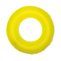 SWIM CENTRAL Inflatable Neon Swimming Pool Inner Tube Float, 35-Inch In Yellow