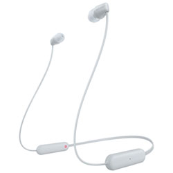 Sony WIC100 In-Ear Bluetooth Headphones - White