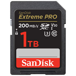 SanDisk Extreme Pro 256GB 200MB/s SDXC Memory Card