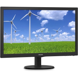 PHILIPS 243S5Ldab 24”Class Led Monitor, Tn Panel, 1920 X 1080, 1Ms, VGA, Dvi, HDMI, Speakers