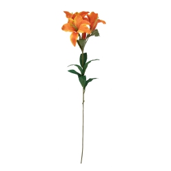ALLSTATE 30" Day Lily Artificial Silk Floral Spray In Orange