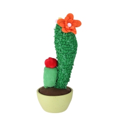 NORTHLIGHT 12" Potted Mixed Artificial Plush Cactus Plant In Green