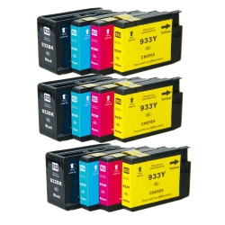 MAX SAVING - 12Pk-(3 Set) Compatible With 932Xl, 933Xl Ink Cartridge for HP 932, HP 933 6100, 6600, 7610, 6700, 7110, 7610
