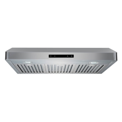 ROXON 860 Cfm Slim Range Hood Stainless Steel Kitchen Exhaust Fan Under Cabinet Style With Remote Rxn-U12Bsn-30