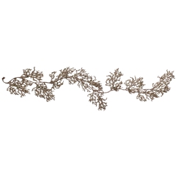 NORTHLIGHT 6' Rose Artificial Christmas Garland In Gold