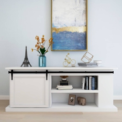 VIDAXL Mini Sliding Barn Door Kit Carbon Steel 72