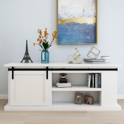 VIDAXL Mini Sliding Barn Door Kit Carbon Steel 78.7