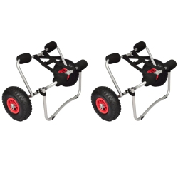VIDAXL Kayak Trolleys 2 PCs Aluminum