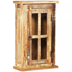 VIDAXL Wall Cabinet Solid Reclaimed Wood 17.3"x8.3"x28.3