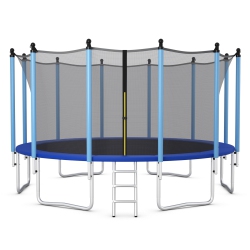 TOPBUY 16Ft Trampoline for Kids Recreational Trampolines With Internal Safety Enclosure Net