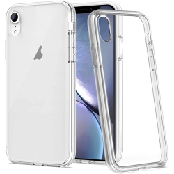 ALBERTATECH for Iphone Xr Case, Clear Lifeproof Cases for Apple Iphone Xr 6.1" Qi Slim Silicone Hard Transparent Cover