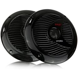 ALBERTATECH 6.5 Inch Dual Marine Speakers - 2 Way Waterproof And Weather Resistant Outdoor Audio Stereo Sound System With 150